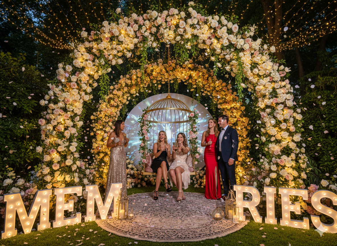 Memorable photo zone installations